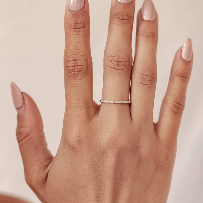 Hey Happiness Eternity Diamond Ring 14K Gold Rings Hey Happiness Eternity Diamond Ring 14K Gold Rings