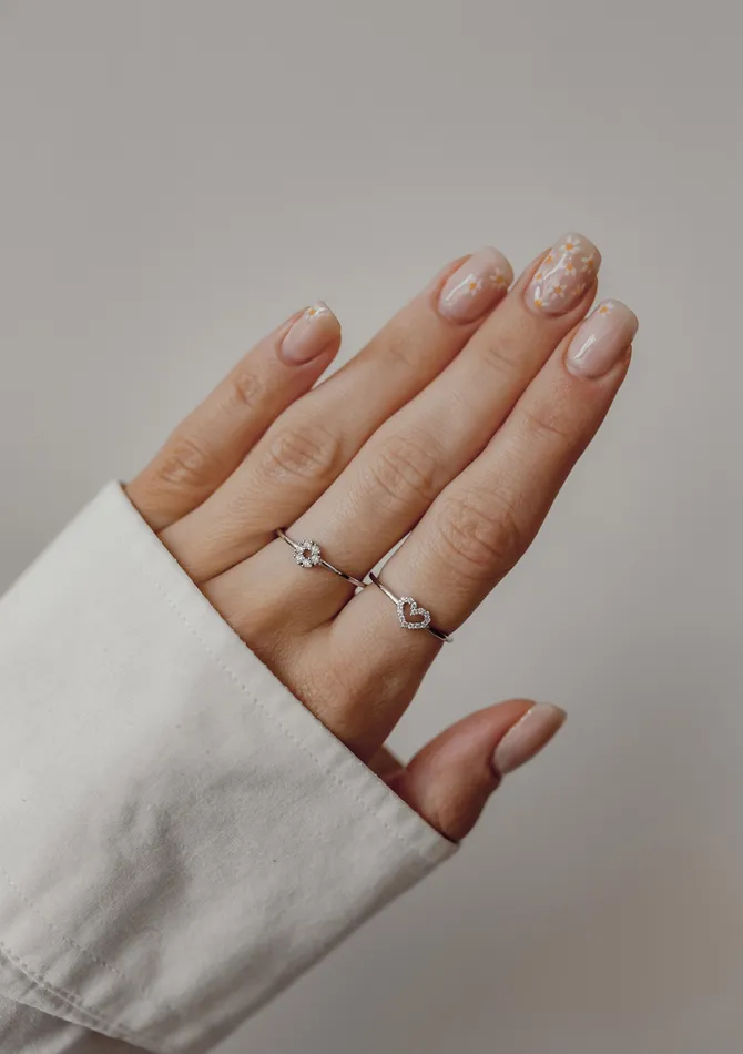 Hey Happiness Rings Glitter Circle Ring Sterling Silver Hey Happiness Rings Glitter Circle Ring Sterling Silver