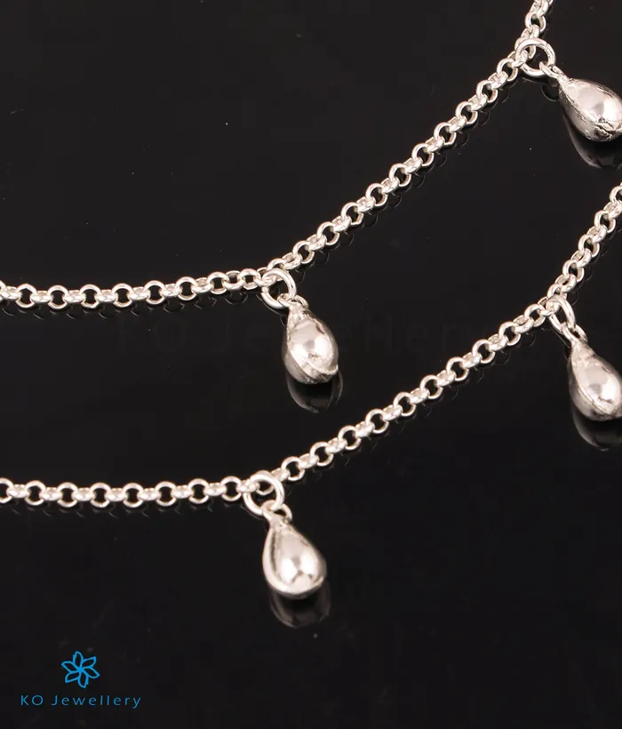 Imported Earrings The Drop Silver Anklets
