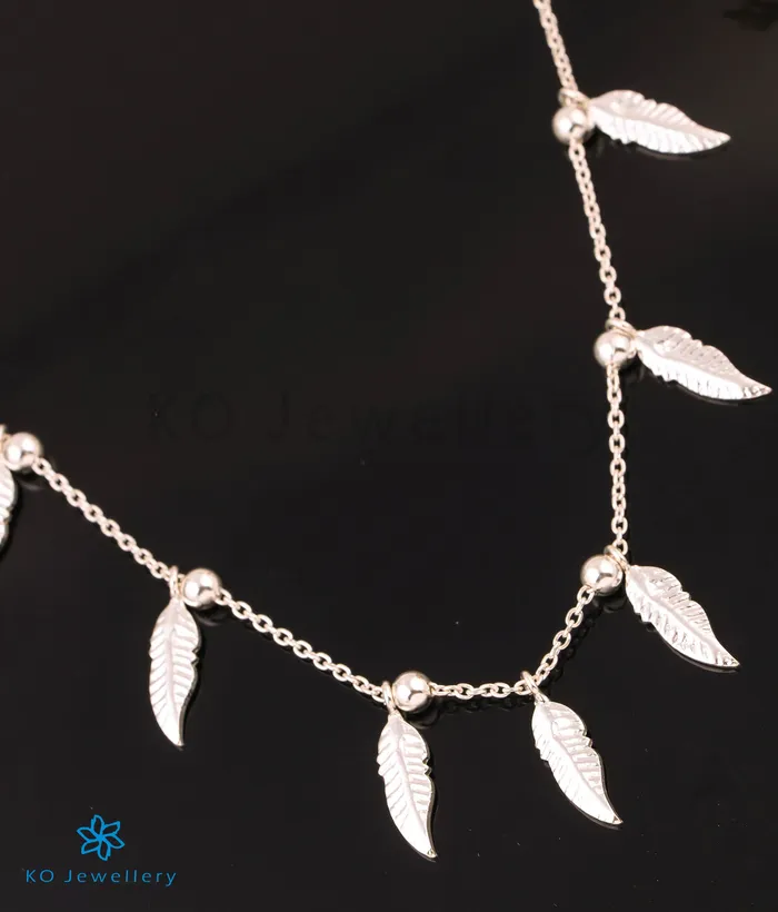 Imported Necklaces The Flock of Feathers Silver Necklace