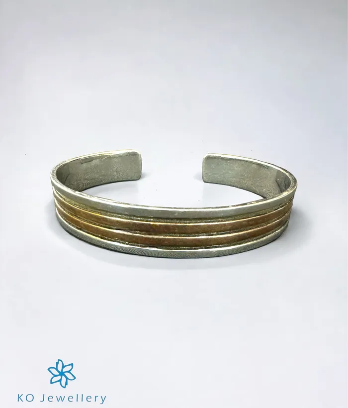 Imported The Trident Silver Open Bracelet Bracelets