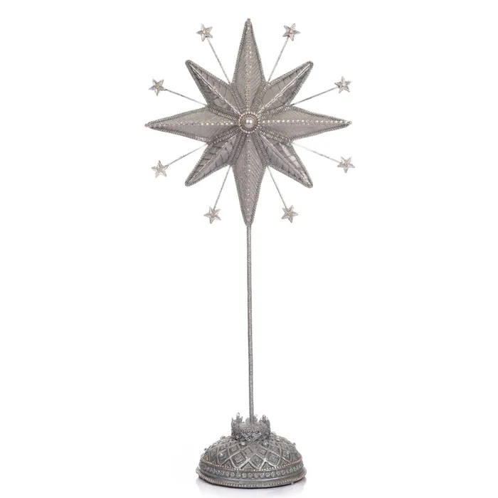 Katherines Collection Rings Katherines Collection 2023 Silver Celestial Star Tabletop 19 Inches Silver Resin