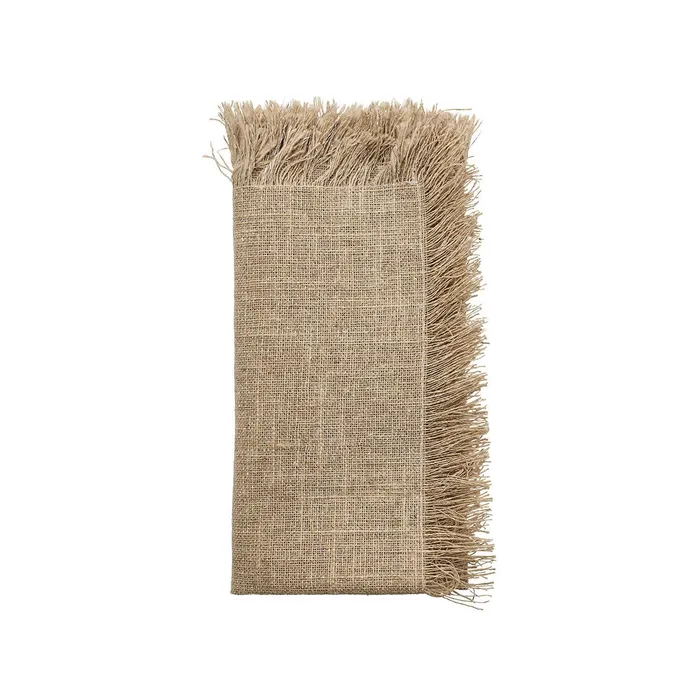 Kim Seybert Fringe Napkin In Natural Silver Kim Seybert Earrings