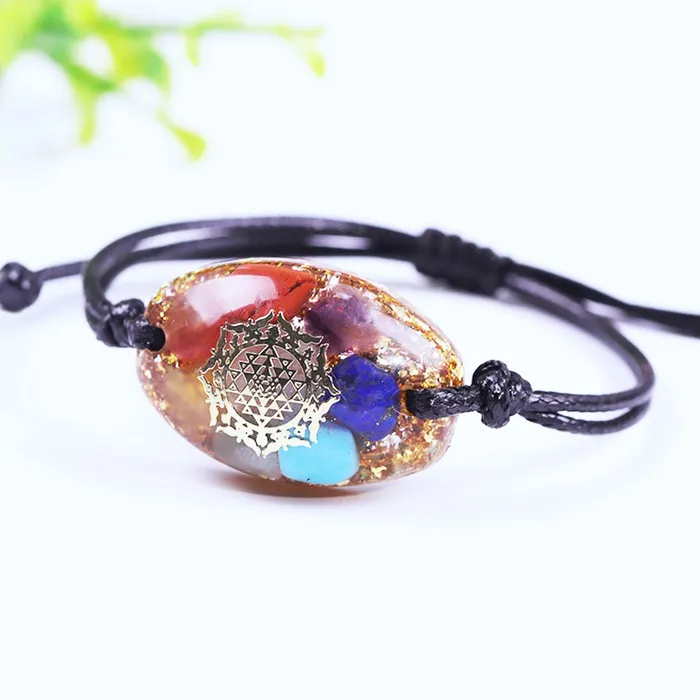 Life Changing Energy Orgonite 7 Chakra Balancing Energy Crystals Bracelet Bracelets