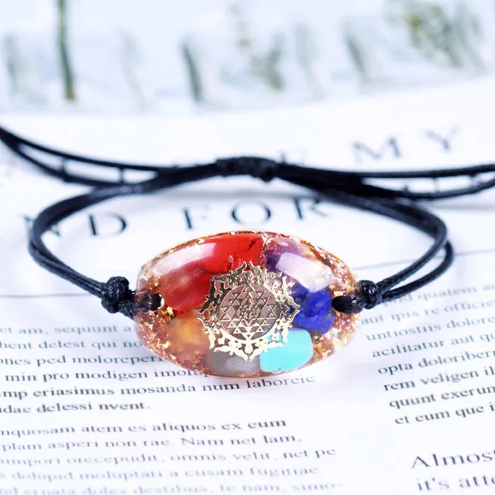 Life Changing Energy Orgonite 7 Chakra Balancing Energy Crystals Bracelet Bracelets