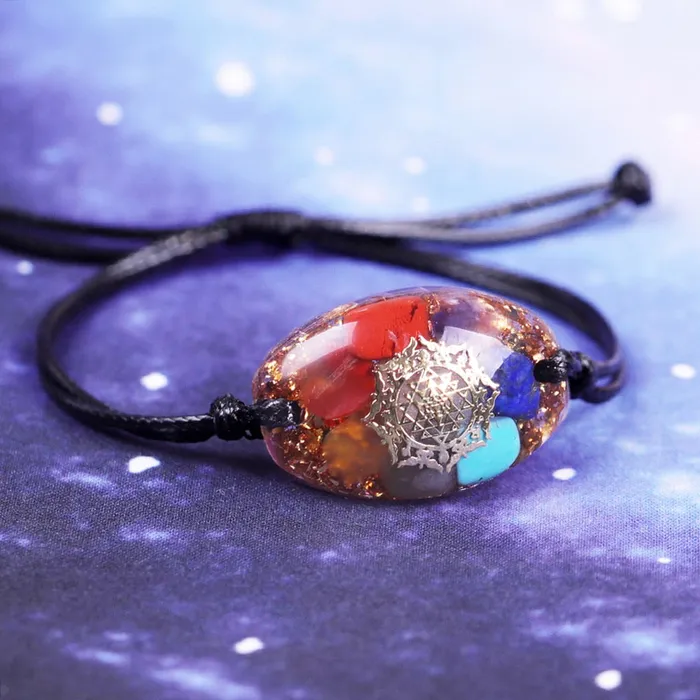 Life Changing Energy Orgonite 7 Chakra Balancing Energy Crystals Bracelet Bracelets
