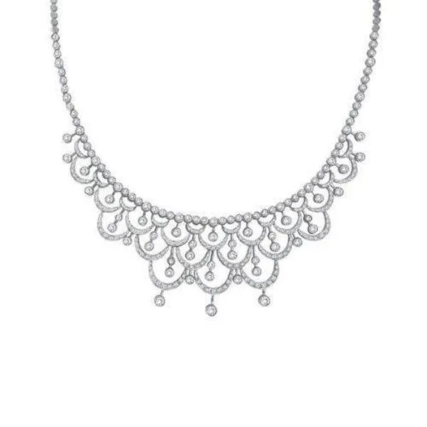 Like La Belle Epoque Jewelry Small Brilliant Cut Real Natural Earth Mined Diamond Necklace GB Necklaces Like La Belle Epoque Jewelry Small Brilliant Cut Real Natural Earth Mined Diamond Necklace GB Necklaces
