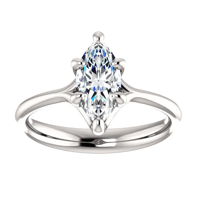 Natural Earth Mined Diamond Solitaire Ring 250 Carats Six Claw Prong Setting White Gold GB Rings Natural Earth Mined Diamond Solitaire Ring 250 Carats Six Claw Prong Setting White Gold GB Rings