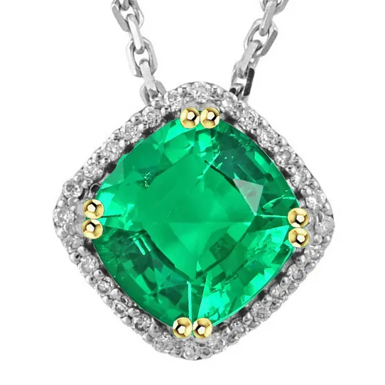Necklaces Big Cushion Green Emerald Necklace Halo Diamond Pendant HarryChadEntcom Necklaces Big Cushion Green Emerald Necklace Halo Diamond Pendant HarryChadEntcom