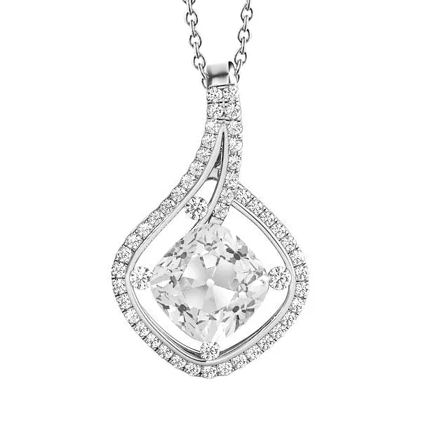 Necklaces HarryChadEntcom 550 Carats Round Cushion Old Miner Genuine Natural Earth Mined Diamond Pendant Twisted Shank Necklaces HarryChadEntcom 550 Carats Round Cushion Old Miner Genuine Natural Earth Mined Diamond Pendant Twisted Shank