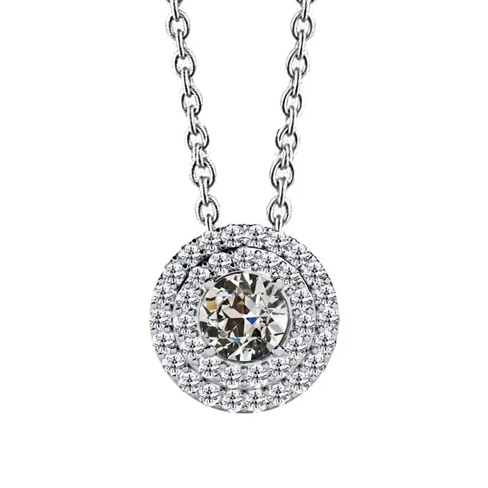 Necklaces HarryChadEntcom Halo Real Diamond Pendant 250 Carats Old Miner 16 Chain Necklaces HarryChadEntcom Halo Real Diamond Pendant 250 Carats Old Miner 16 Chain