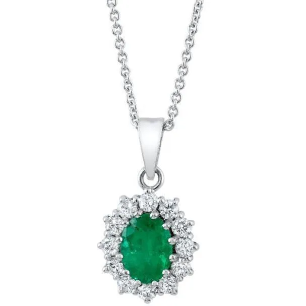 Necklaces HarryChadEntcom Natural Earth Mined Diamond Emerald Gemstone Pendant Necklace 685 Ct White Gold 14K Necklaces HarryChadEntcom Natural Earth Mined Diamond Emerald Gemstone Pendant Necklace 685 Ct White Gold 14K