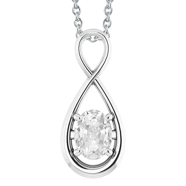 Necklaces HarryChadEntcom White Gold 14K Solitaire Genuine Natural Earth Mined Diamond Pendant Oval Old Miner 250 Carats Necklaces HarryChadEntcom White Gold 14K Solitaire Genuine Natural Earth Mined Diamond Pendant Oval Old Miner 250 Carats