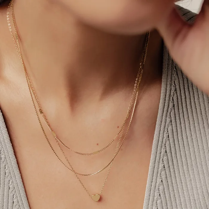 Necklaces Hey Happiness Amore Layering Necklace Set