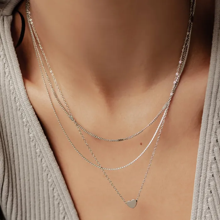 Necklaces Hey Happiness Amore Layering Necklace Set