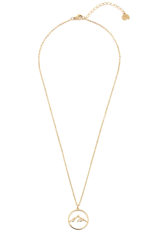 Necklaces Hey Happiness Mountain Necklace Gold Necklaces Hey Happiness Mountain Necklace Gold