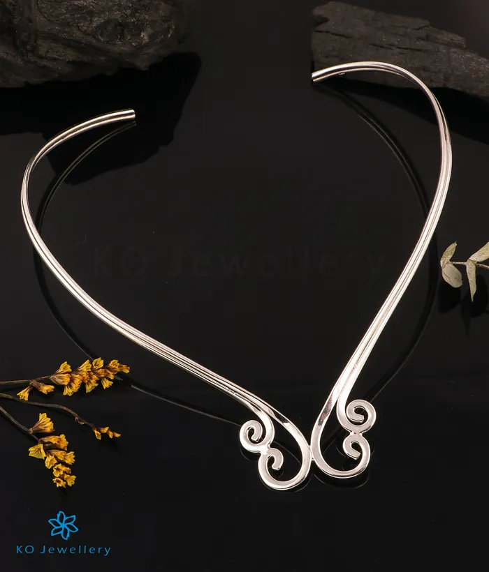 Necklaces Jaipur The Victorian Collar Silver Necklace