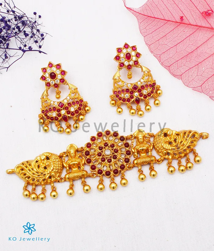 Necklaces Silversmith The Dhanya Silver Lakshmi Choker Necklace Vanki