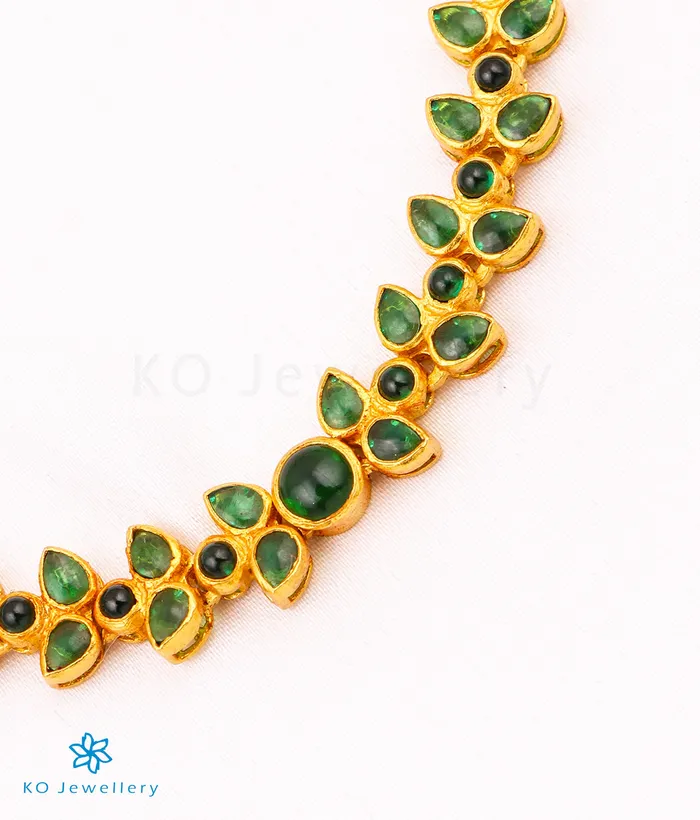 Necklaces The Aroha Silver Kempu Necklace Green Silversmith
