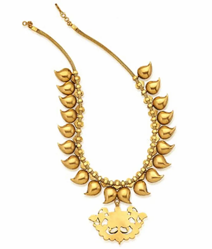 Necklaces The Naivedya Silver Manga Malai Necklace Dhan
