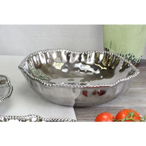 Pampa Bay Verona Porcelain Oversized Serving Bowl Silver 145 inches Pampa Bay Rings Pampa Bay Verona Porcelain Oversized Serving Bowl Silver 145 inches Pampa Bay Rings