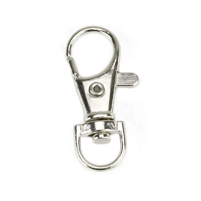 Rings Base Metal 36mm Key Ring Swivel Lobster Clasp Pack of 5 ES