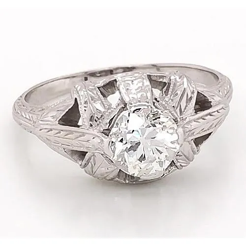 Rings GB Like Edwardian Jewelry Real Natural Earth Mined Diamond Engagement Ring Milgrain Prong Setting Rings GB Like Edwardian Jewelry Real Natural Earth Mined Diamond Engagement Ring Milgrain Prong Setting