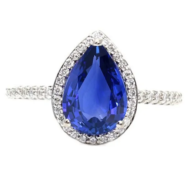 Rings Gold Halo Pave Set Natural Earth Mined Diamond Engagement Ring Blue Sapphire 4 Carats HarryChadEntcom Rings Gold Halo Pave Set Natural Earth Mined Diamond Engagement Ring Blue Sapphire 4 Carats HarryChadEntcom