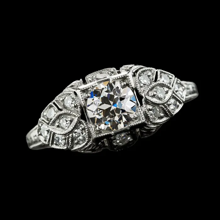 Rings HarryChadEntcom Antique Style Round Natural Earth Mined Diamond Ring Old European Jewelry 325 Carats