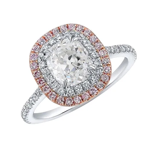 Rings HarryChadEntcom Cushion Old Mine Cut Real Natural Earth Mined Diamond Double Halo Pink Sapphire Ring 6 Carats Rings HarryChadEntcom Cushion Old Mine Cut Real Natural Earth Mined Diamond Double Halo Pink Sapphire Ring 6 Carats