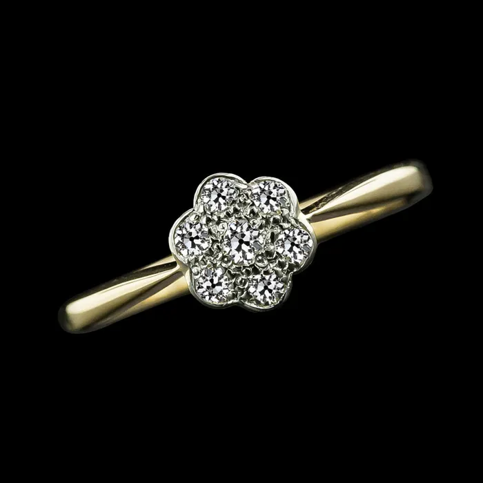 Rings HarryChadEntcom Engagement Round Old Mine Cut Real Natural Earth Mined Diamond Ring 125 Carats Flower Style Rings HarryChadEntcom Engagement Round Old Mine Cut Real Natural Earth Mined Diamond Ring 125 Carats Flower Style