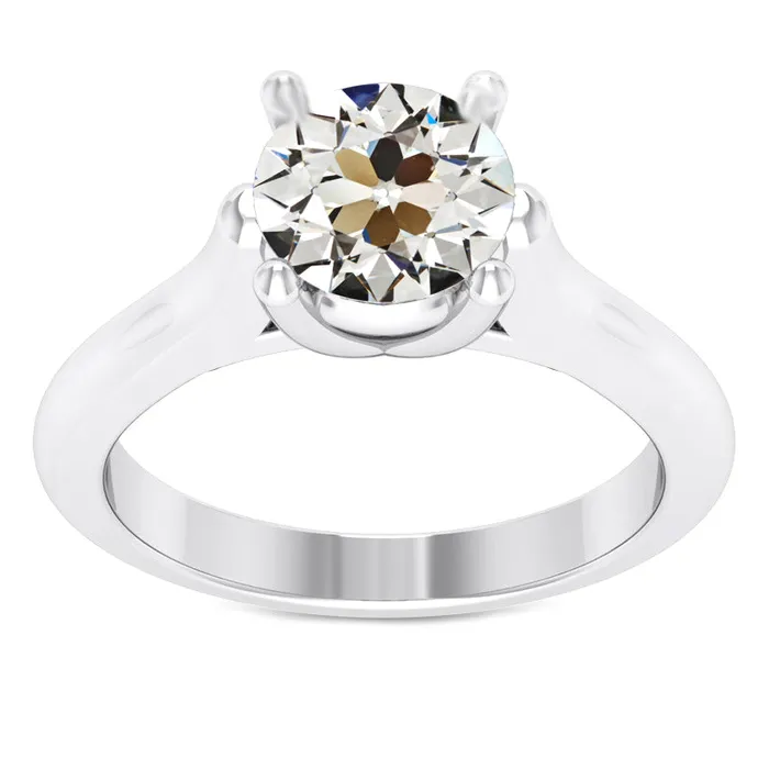 Rings HarryChadEntcom Gold Solitaire Round Old Cut Mined Diamond Engagement Ring 250 Carats Rings HarryChadEntcom Gold Solitaire Round Old Cut Mined Diamond Engagement Ring 250 Carats