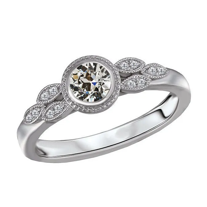 Rings HarryChadEntcom Halo Round Old Miner Genuine Natural Earth Mined Diamond Ring Bezel Set White Gold 2 Carats Rings HarryChadEntcom Halo Round Old Miner Genuine Natural Earth Mined Diamond Ring Bezel Set White Gold 2 Carats