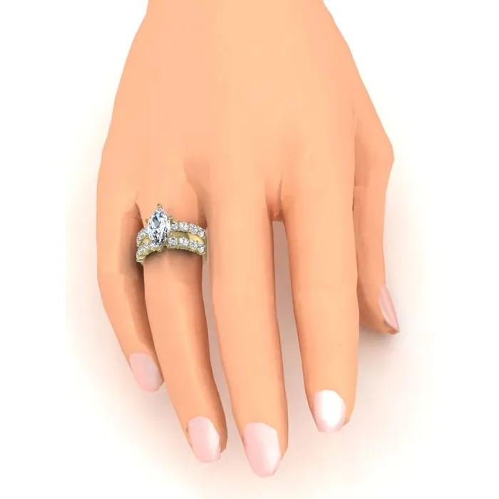 Rings HarryChadEntcom Marquise Mined Diamond Wedding Ring Bridal Jewelry Yellow Gold Rings HarryChadEntcom Marquise Mined Diamond Wedding Ring Bridal Jewelry Yellow Gold