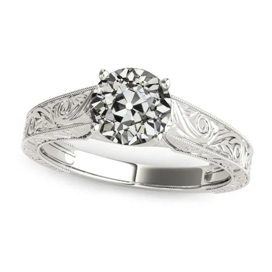 Rings HarryChadEntcom Solitaire Ring Old Miner Natural Earth Mined Diamond Prong Vintage Style Filigree 2 Carats Rings HarryChadEntcom Solitaire Ring Old Miner Natural Earth Mined Diamond Prong Vintage Style Filigree 2 Carats