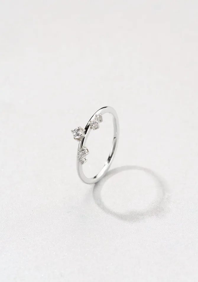 Rings Hey Happiness Slim Apex Ring Sterling Silver Rings Hey Happiness Slim Apex Ring Sterling Silver