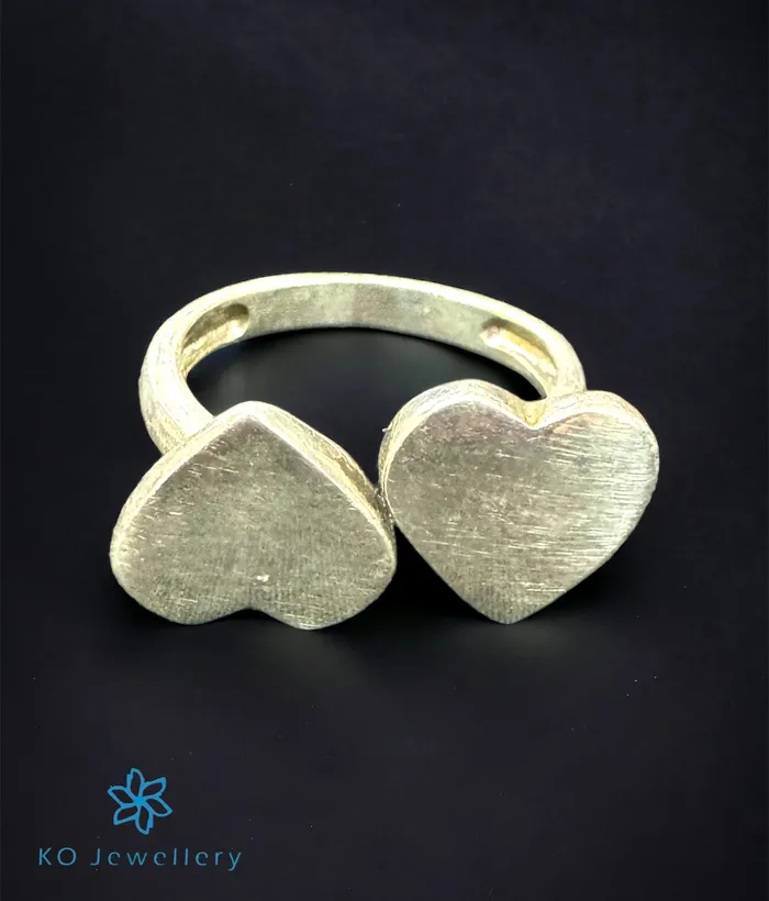 Rings Jaipur The Hearts Silver Finger Ring