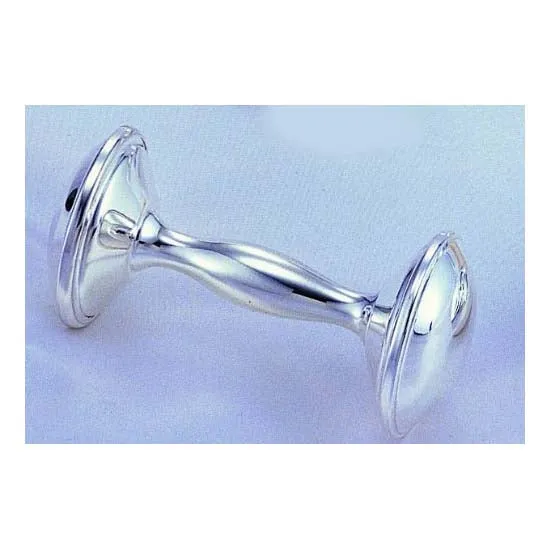 Rings Leeber Leeber Dumbbell Rattle Silver Plated