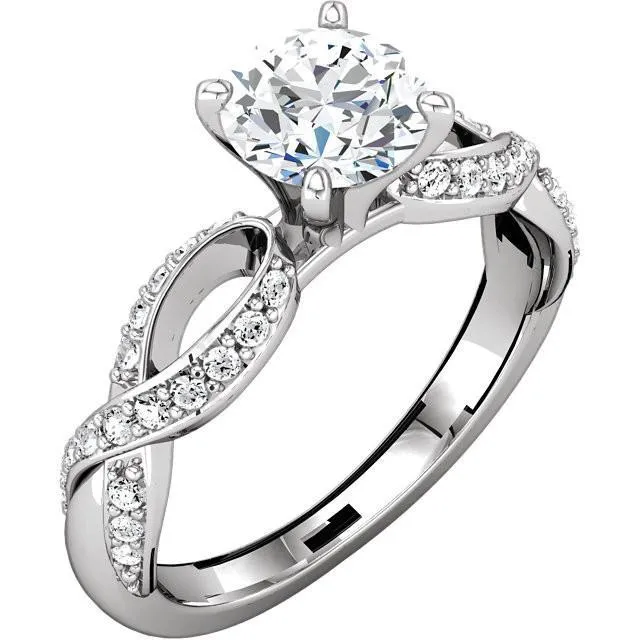 Round Natural Earth Mined Diamond Engagement Anniversary Ring 195 Carat Jewelry WG 14K GB Rings Round Natural Earth Mined Diamond Engagement Anniversary Ring 195 Carat Jewelry WG 14K GB Rings