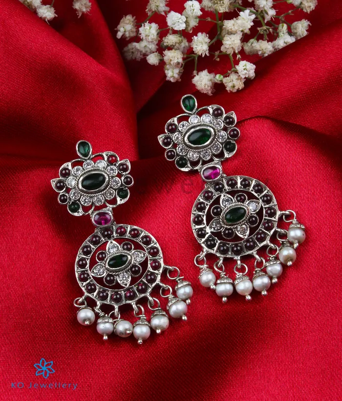 Silversmith Earrings The Vividha Silver Earrings