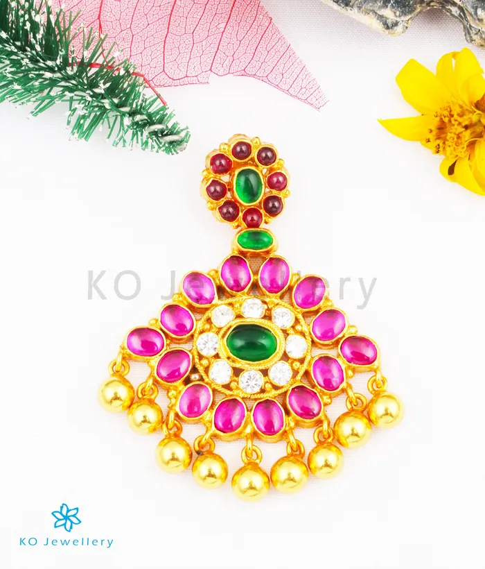 Silversmith Necklaces The Advaya Silver Kempu Necklace