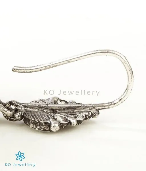Silversmith The Adhanika Antique Silver Pearl Necklace Oxidised Necklaces