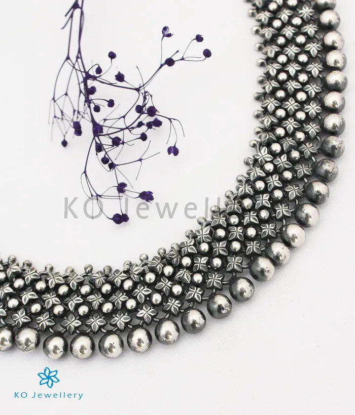 Silversmith The Shringara Antique Silver Necklace Oxidised Necklaces