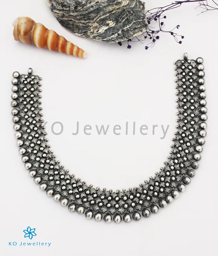 Silversmith The Shringara Antique Silver Necklace Oxidised Necklaces