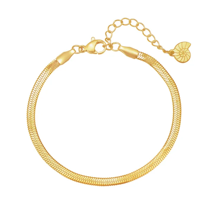 Snake Chain Bracelet Gold Hey Happiness Bracelets