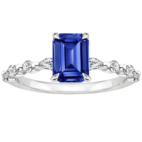 Solitaire Ring with Accents Blue Sapphire Natural Earth Mined Diamond 4 Carats HarryChadEntcom Rings Solitaire Ring with Accents Blue Sapphire Natural Earth Mined Diamond 4 Carats HarryChadEntcom Rings