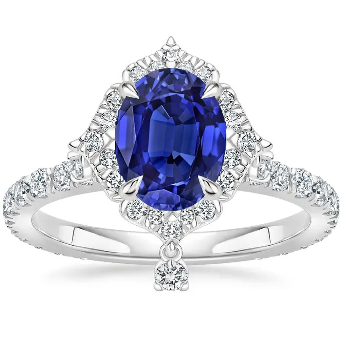 Srilanka Sapphire Halo Pear Cut Natural Earth Mined Diamond Ring 6 Carats Pyramid Style HarryChadEntcom Rings Srilanka Sapphire Halo Pear Cut Natural Earth Mined Diamond Ring 6 Carats Pyramid Style HarryChadEntcom Rings