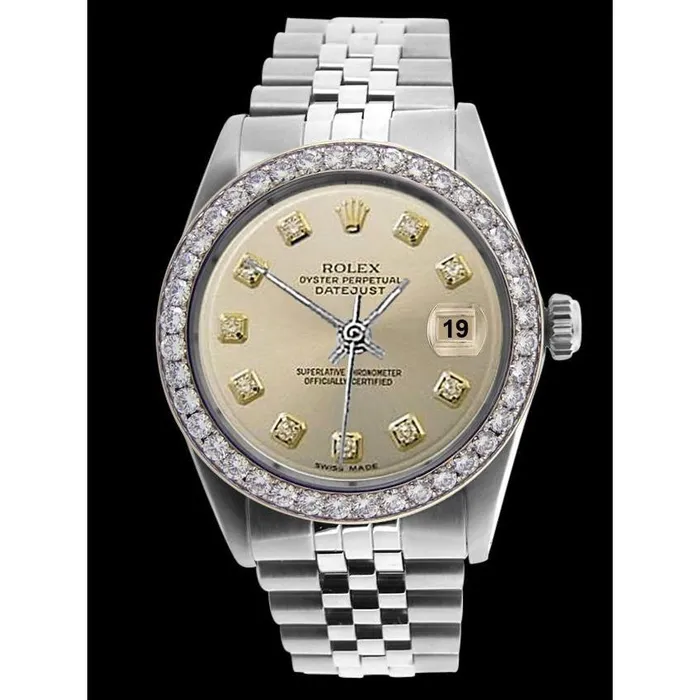 Ss Jubilee Bracelet Rolex Silver Diamond Dial Bezel Men Datejust GB Bracelets Ss Jubilee Bracelet Rolex Silver Diamond Dial Bezel Men Datejust GB Bracelets