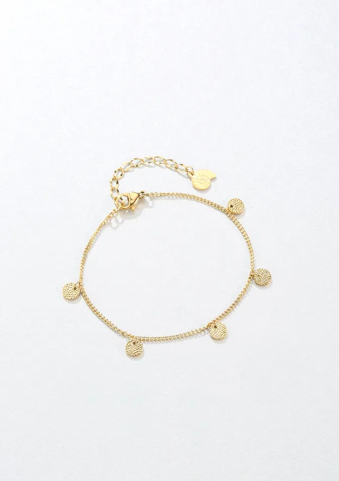 Textured Circle Bracelet Gold Hey Happiness Bracelets Textured Circle Bracelet Gold Hey Happiness Bracelets