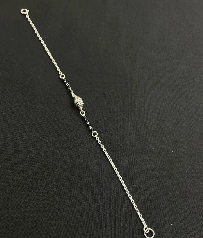 The Anvaya Silver Mangalsutra Bracelet Bharati Bracelets